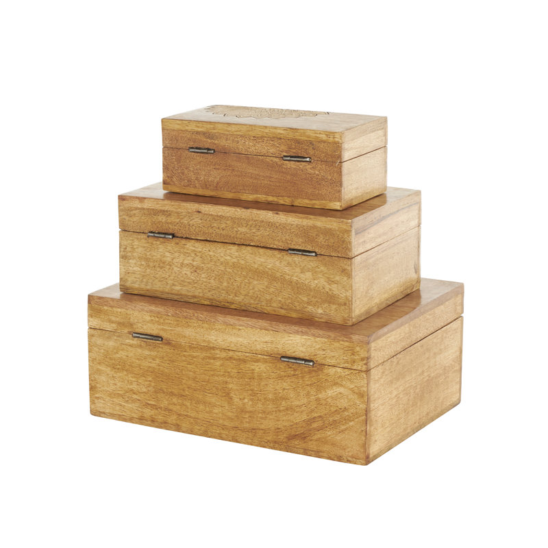 Ensemble de 3 boîtes décoratives Ryhan