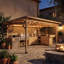 Ensemble de cuisine extérieure en cèdre 7 pièces avec pergola de 5,2 m, évier, barbecue et bar - Naturel-133988395
