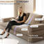 Lit en chenille 86,6 po-407802453