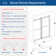 60'' W 76'' H Frameless Rectangle Reversible Shower Stall