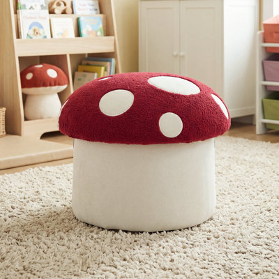Mushroom Kids Ottoman With Storage