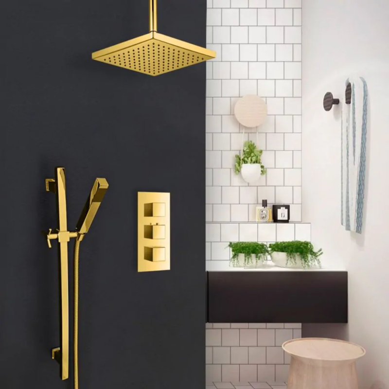Contemporary bathroom faucet with ergonomic lever and ceramic valve for smooth operation