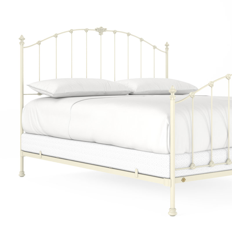 171 Country French Bed | Complete Standard, King, Gloss Off-White