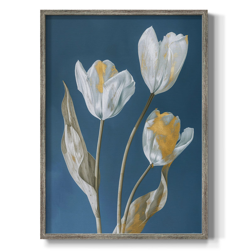 Impression encadrée FLORAL Series Cxxxv - bois massif, H 11 po x l 9 po
