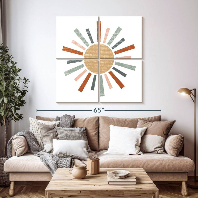 Oberle Rustic Rainbow Sun, 45" H x 45" W