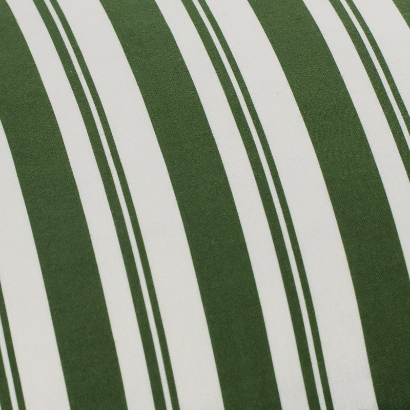 Coussin Aneatra, 20 po x 20 po, Housse de coussin seulement - sans coussin, Vert à rayures multiples