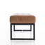 Genuine Leather Upholstered Bench-1470437992
