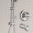 TOPCRAFT 8-Inch Wall-Mounted Rain Showerhead With Handheld Shower, Dual-Head Shower With Sliding Bar