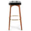 Utility Upholstered Stool with Solid Wood Frame-1060178202