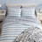Nautica Tim Stripe Cotton Reversible Blue Quilt Set-123207414-123207415