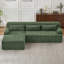Canapé modulaire surdimensionné en L Chenille, design minimaliste, canapé-lit confortable pour salon, appartement sans assemblage requis-1983211685