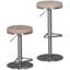 Gabrielle Swivel Upholstered Adjustable Height Counter Stool with Metal Frame