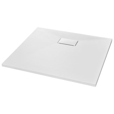 Bac de douche VidaXL avec plateau de douche central et plateau de douche SMC rectangulaire
