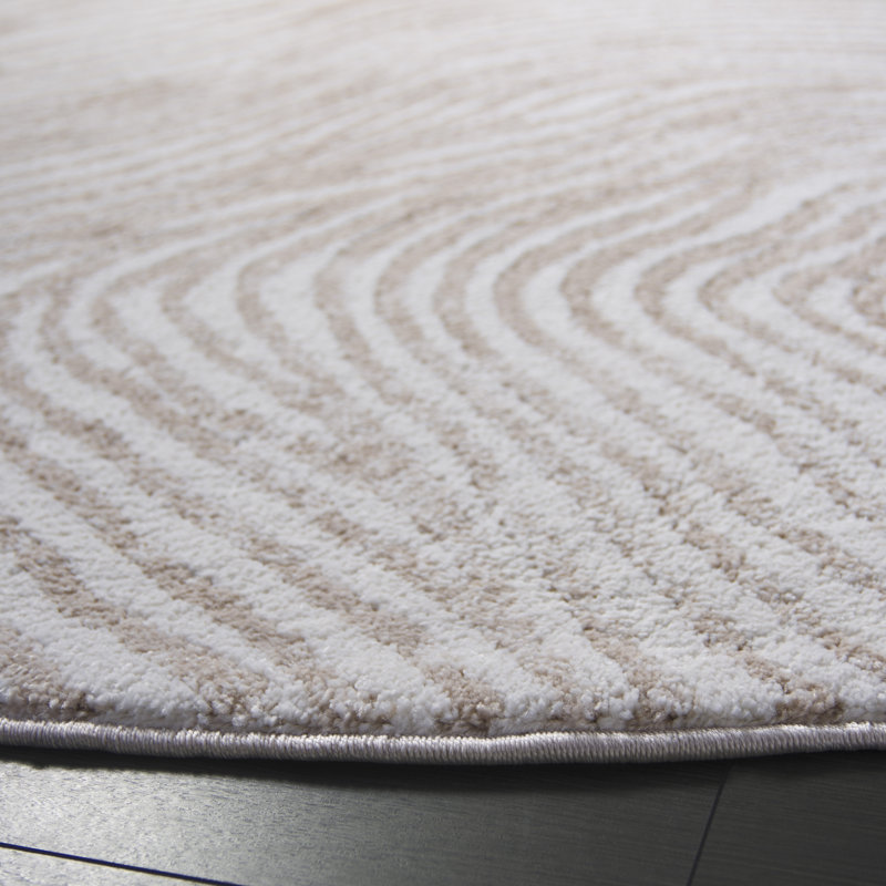Eyde Opal Performance Abstract Rug, Round 6'7"