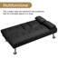 Colour 3-Seater Convertible Futon Sofa Bed-624941622