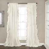 Reyna Polyester Semi Sheer Curtain Single Panel