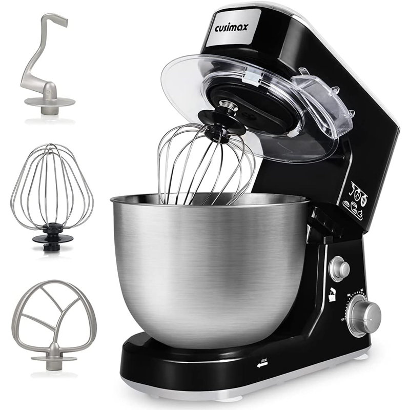 Cusimax 5 Speed 5 Quarts Stand Mixer, Black