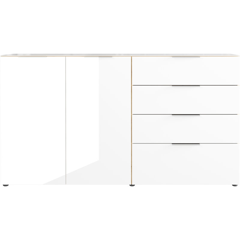 Abbygail 184cm Sideboard, Replica Navarra Oak/White
