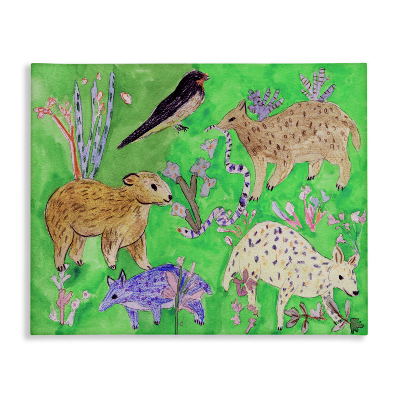 Quirky Meadow Animals, conception de Melissa Wang, H 16 po x l 20 po