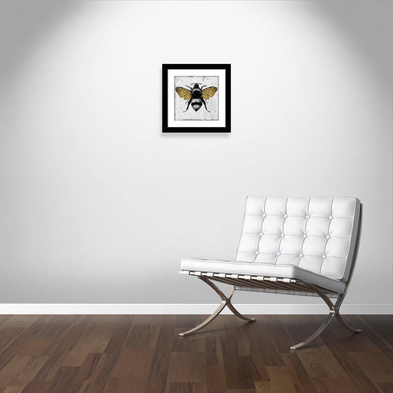 Gold Wing Bee - impression encadrée