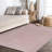 Amirah Modern Flatweave Solid Pink Indoor/Outdoor Rug-721325691