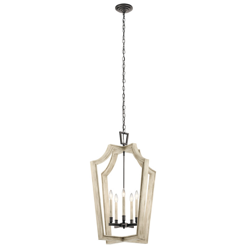 Lustre géométrique à 5 lumières Botanica