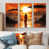 Toile naturelle avec cadre flottant