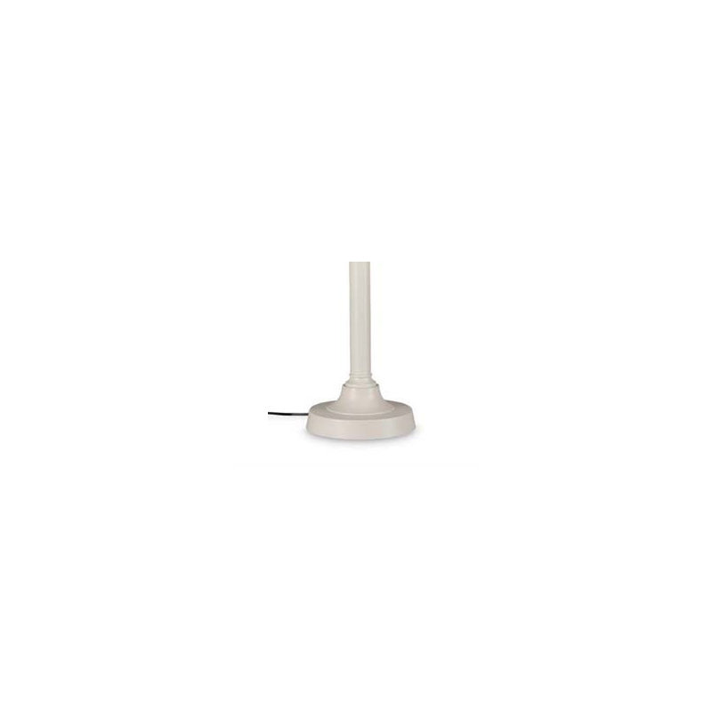 Delois 60'' Traditional Floor Lamp, White, Linen Canvas