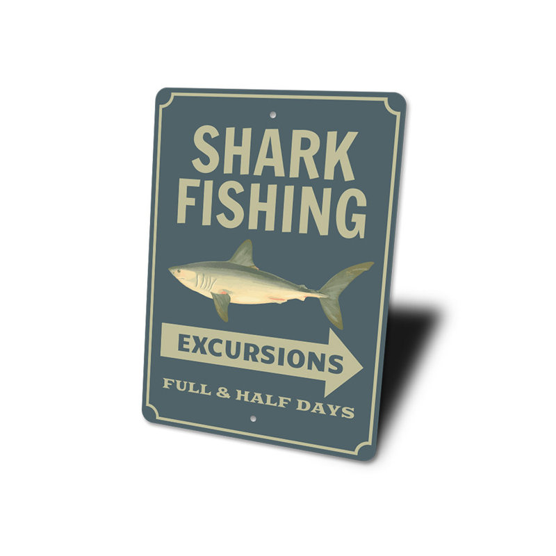Panneau de requin en aluminium, H 18 po x l 12 po x P 0,06 po
