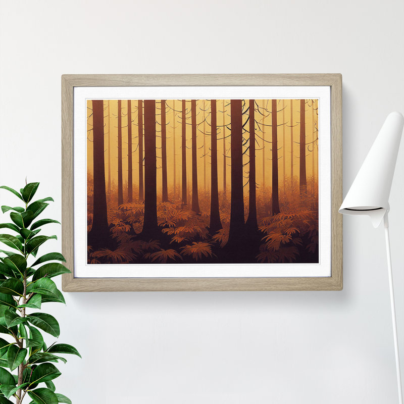 A Miraculous Forest - Framed Print, 46cm H x 64cm W x 2cm D, Oak Framed