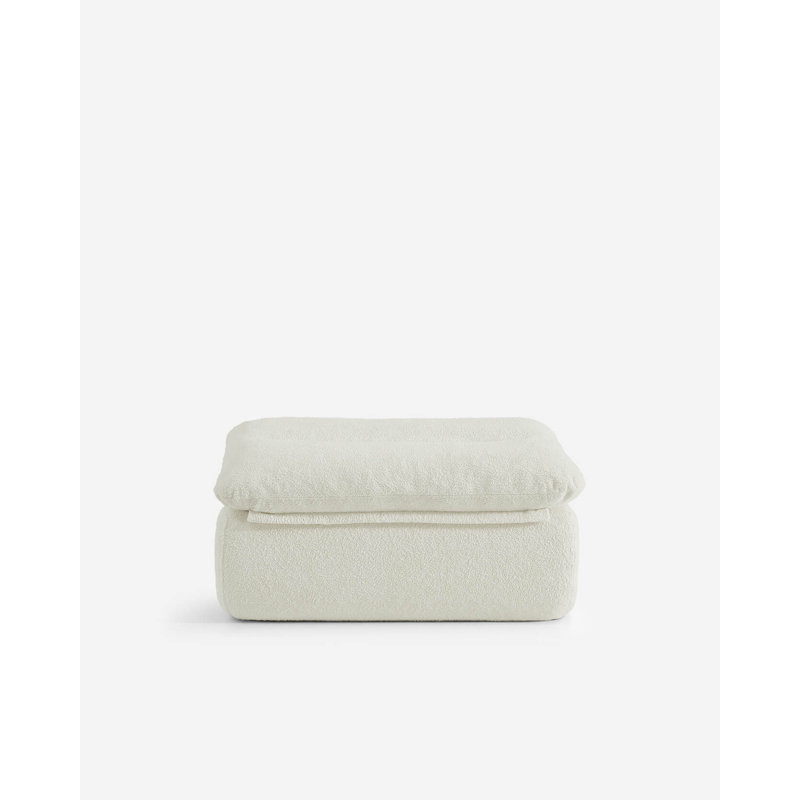 Lennox Indoor Ottoman, White