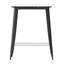 Table de bar carrée commerciale en poly avec cadre en acier 31,5 po Gwennette-1463441382