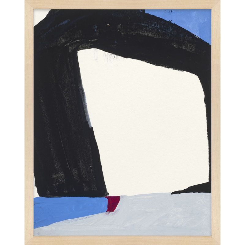 Beneath The Blue 1 Print by Andrea Stokes, 38" H x 30" W x 1.37" D, Silver Framed