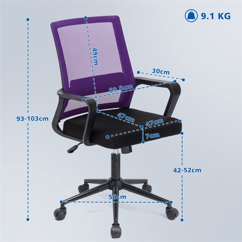 Office Chair, Purple