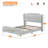 Queen Size Leather Bed Frame With Wingback Headboard & Footboard, PU Upholstered Platform Bed, Solid Wooden Slats Support, Easy Assembly-592442070