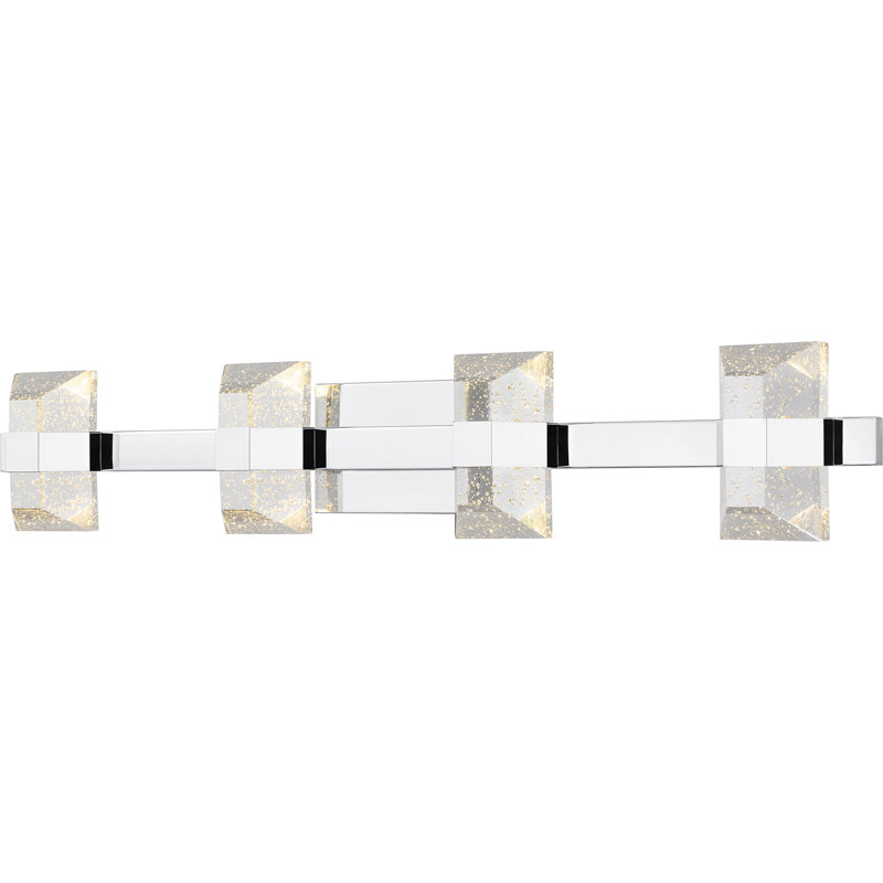 Mollineda Integrated LED Polished Chrome Bath Light With CCT Switch