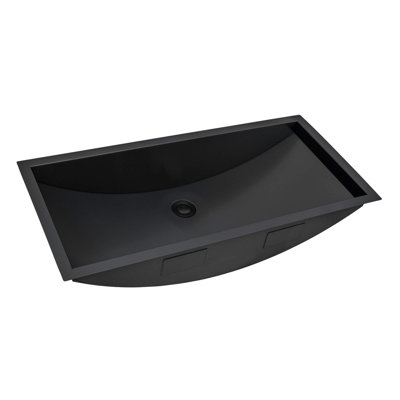 Ruvati 34 x 14 inch Stainless Steel Rectangular Bathroom Sink Undermount