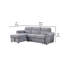 Canapé-lit modulaire réversible en tissu 96,5 po-350162095-350162065