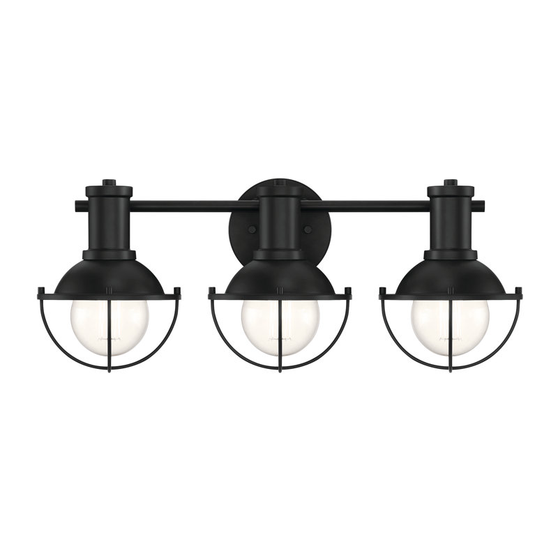Perego 3-Light Dimmable Vanity Light , Matte Black