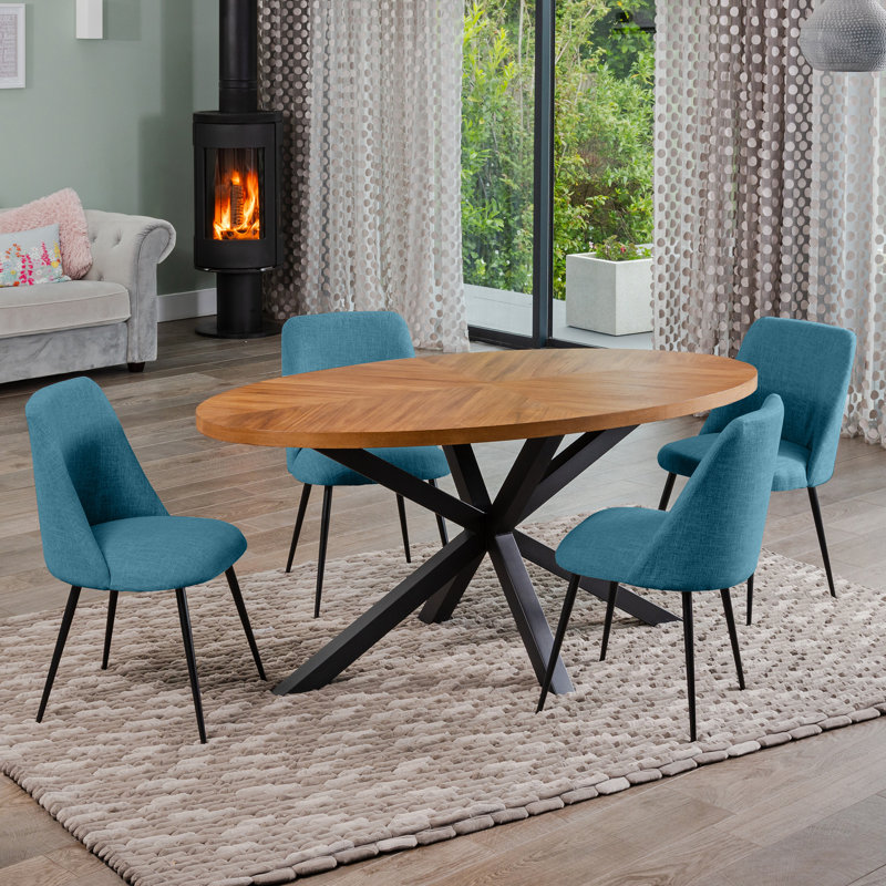 Soderquist 4 - Person Dining Set, Teal