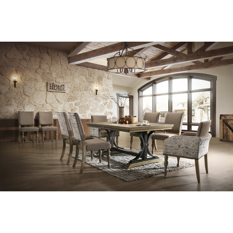 Dasher 8 - Person Extendable Double Pedestal Dining Set