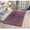Tapis décoratif bourgogne à motif oriental rétro