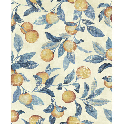 Rouleau de papier peint autocollant Honey Bell Fruit l 20,5 po x L 18 pi