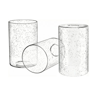 Cylindrical Bubble Glass Lamp Shades