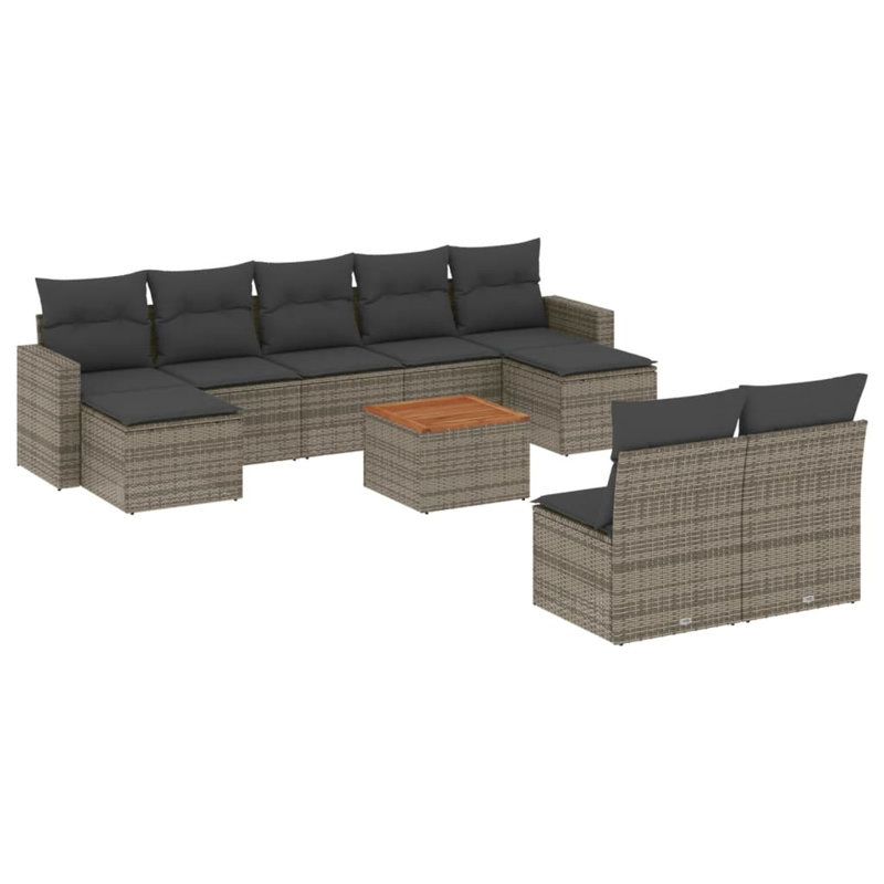  Garden Sofa Set Grey