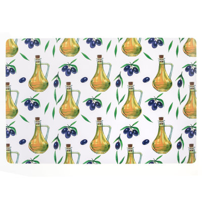 Napperon en PVC (huile d'olive) - ensemble de 12