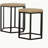 Natural Black 2-Piece Nested Coffee Table