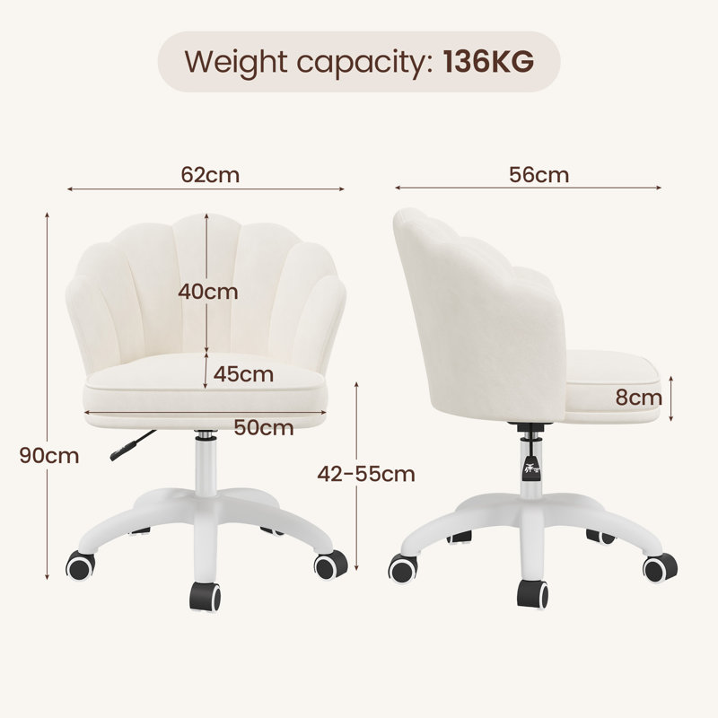 Foam Office Chair, Beige