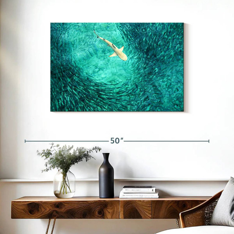 Brampt Shark Prey, 24" H x 36" W