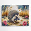 Faune, hérisson africain, art mural en métal brun-1359547509